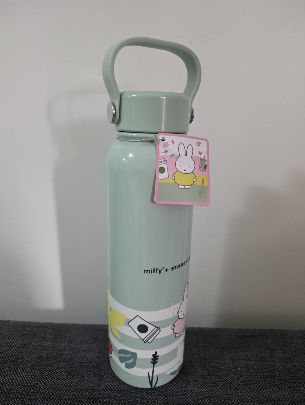 HTF Miffy x Starbucks Stainless Steel Water Bottle with Handle